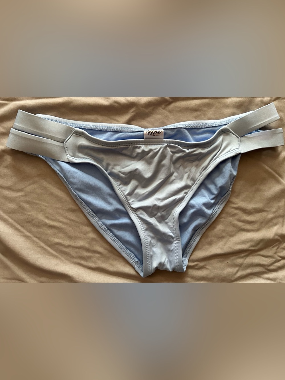 Mossimo Women's Swimwear Bottom Light Blue Size M Hipster Wide Strap